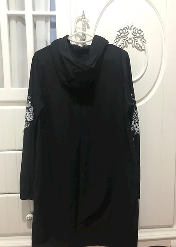 Siyah Uzun Gösterişli Hamile Ceketi - Görsel 12