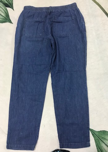 Lacivert Midi Kadın Kot Pantolon - Görsel 8