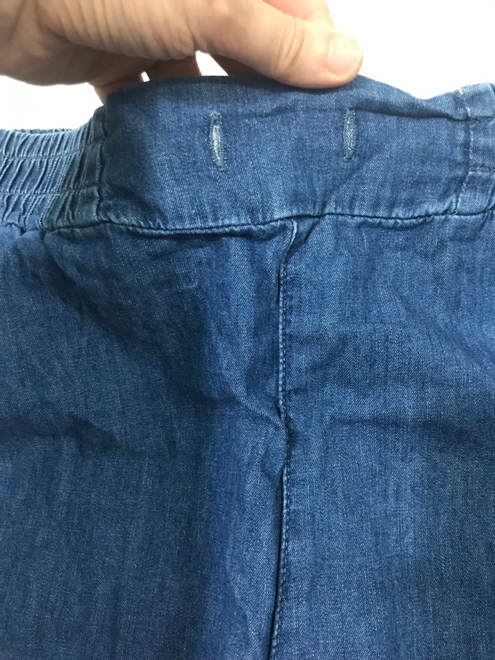 Lacivert Midi Kadın Kot Pantolon - Görsel 3