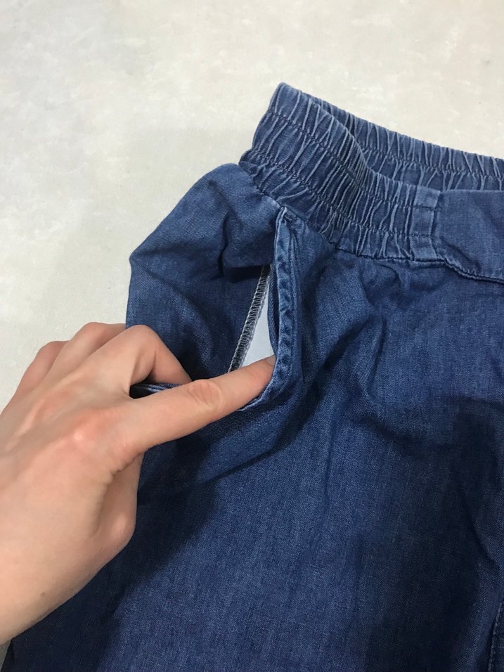 Lacivert Midi Kadın Kot Pantolon - Görsel 5