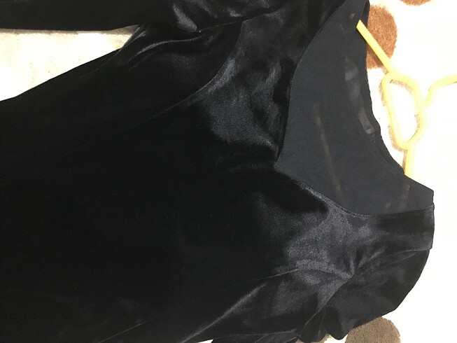 s Beden siyah Renk Parlak kadife balık elbise
