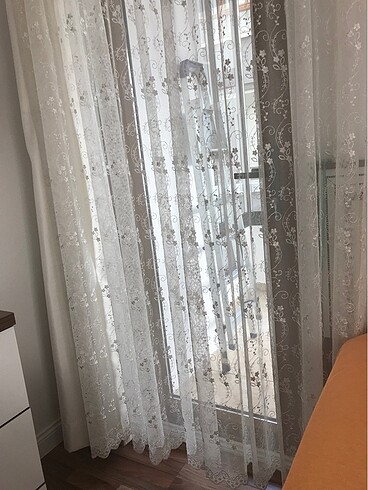 Taç Balkon kapısı tül perde