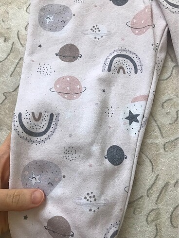 24-36 Ay Beden beyaz Renk Kışlık pijama takımı