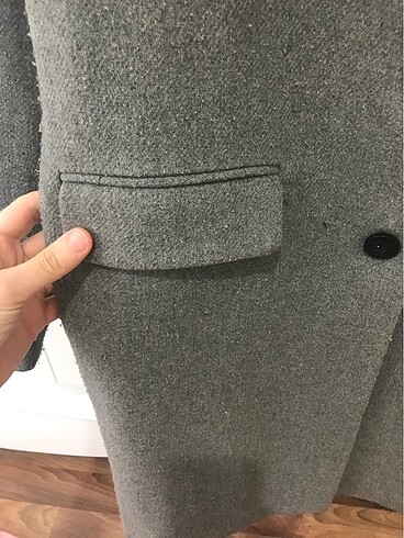 40 Beden gri Renk Pull&bear kaşe kaban