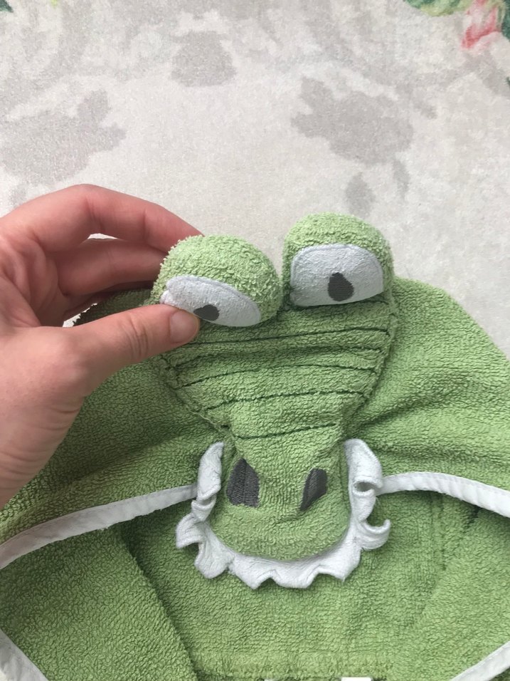 Erkek Çocuk Yeşil Kapüşonlu Bornoz - Görsel 3