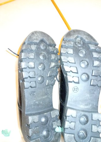 Piliseli Siyah Blok Topuklu çocuk Ayakkabı - Görsel 3