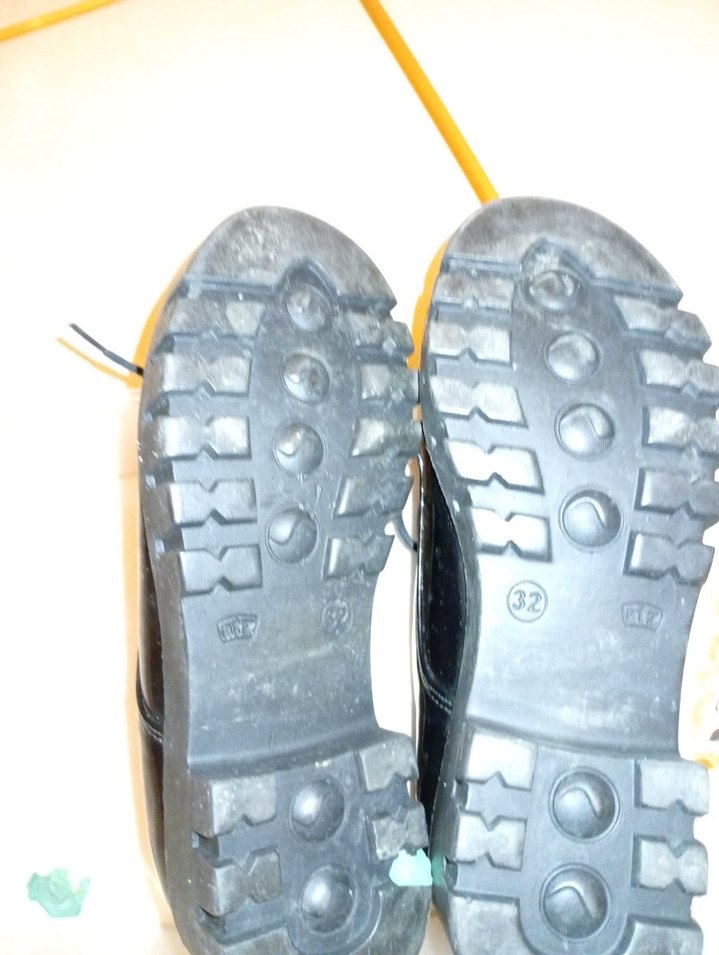 Piliseli Siyah Blok Topuklu çocuk Ayakkabı - Görsel 3