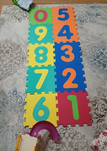 Renkli Sayılarlı Bebek Oyun Matı