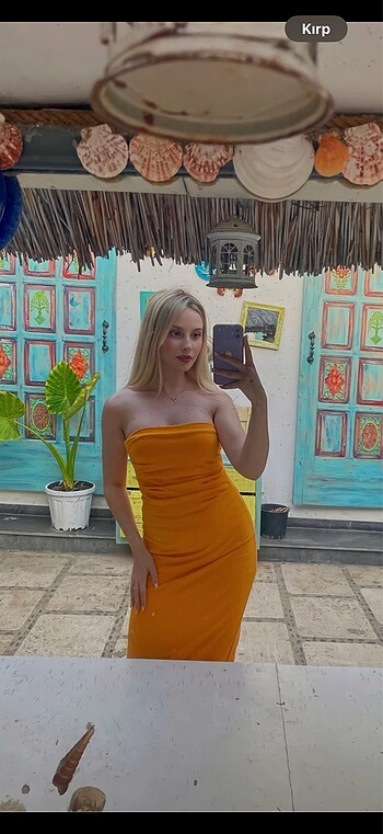 Zara Zara straplez midi elbise