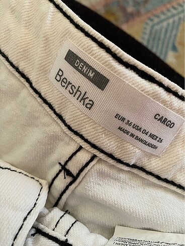 Bershka BERSHKA CARGO DENİM PANTOLON HİÇ GİYİLMEDİ 36 beden