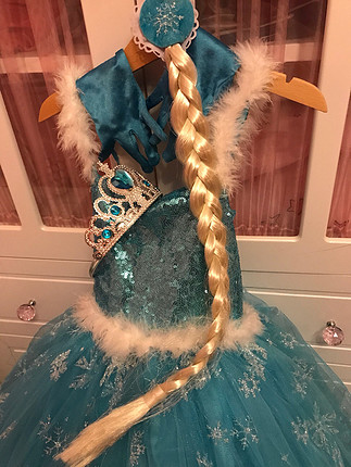 xs Beden Elsa kostüm 4 5 6 yaşa kadar olur 