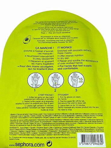  Beden Sephora Maske & Peeling %70 İndirimli.