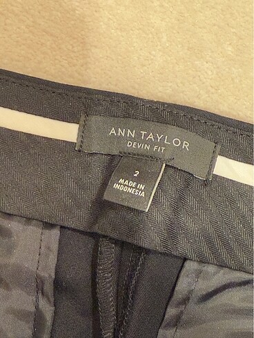 s Beden siyah Renk Ann Taylor Sigaret Kumaş Pantolon