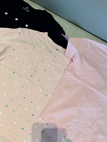 8 Yaş Beden Kız Çocuk 3lü Tshirt