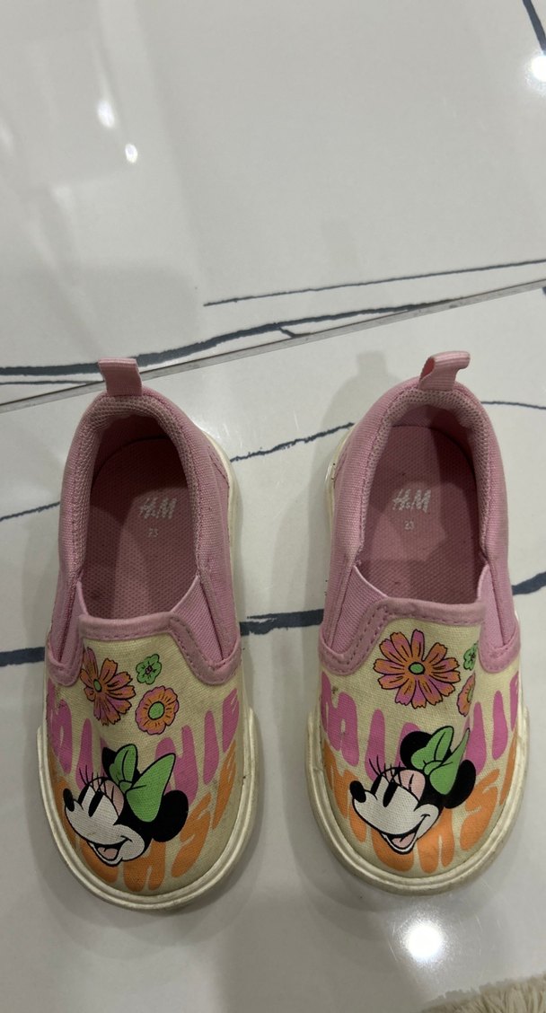 Kız Çocuk Pembe Minnie Mouse Spor Ayakkabı - Görsel 5