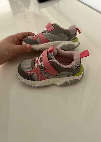 Zara Kız Çocuk Pembe Gri Spor Ayakkabı - Görsel 4