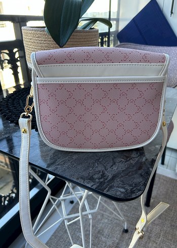 Matmazel Pembe Deri Tokalı Kadın Çanta - Görsel 4