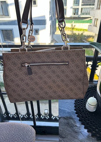 Guess Baskılı Deri Kadın Çanta - Görsel 3