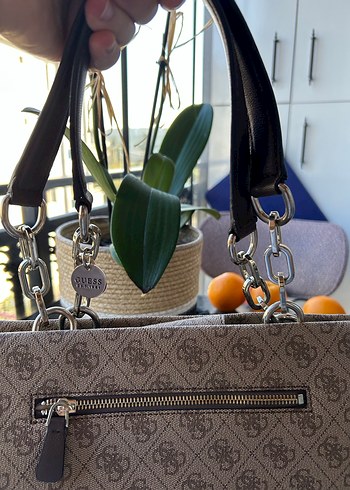 Guess Baskılı Deri Kadın Çanta - Görsel 7