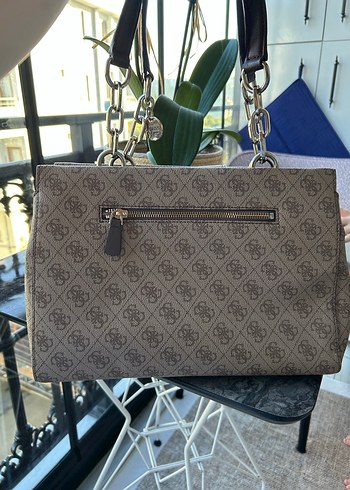 Guess Baskılı Deri Kadın Çanta - Görsel 5