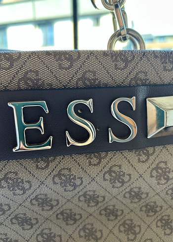 Guess Baskılı Deri Kadın Çanta - Görsel 8