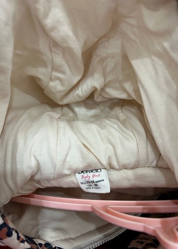 Kız Bebek Leopar Desenli Tulum mont - Görsel 6