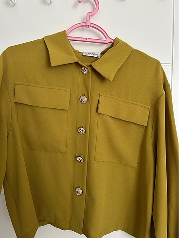 Yağ yeşili etekli takım - Görsel 3