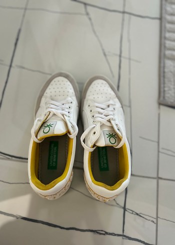 Beyaz Kadın Sneakers - Günlük Şıklık - Görsel 4