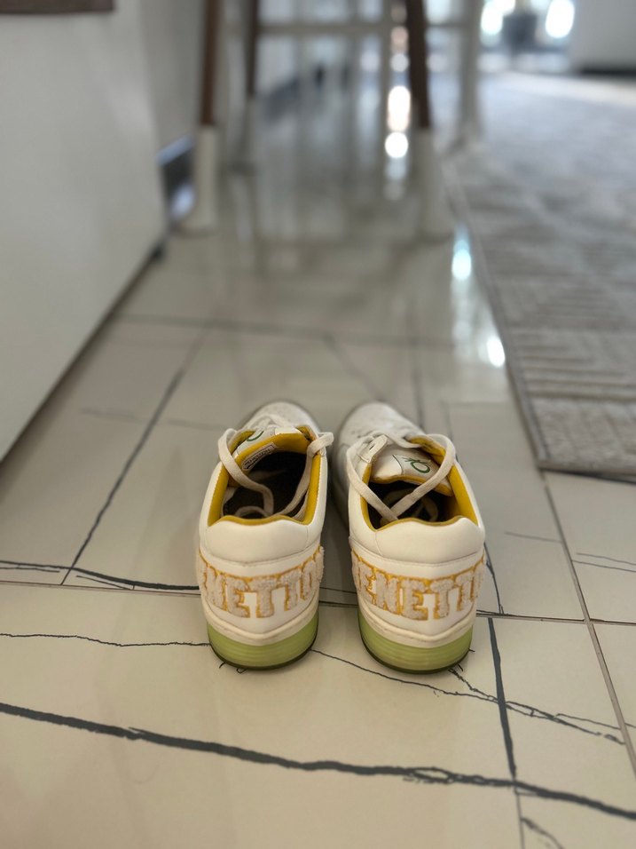 Beyaz Kadın Sneakers - Günlük Şıklık - Görsel 3