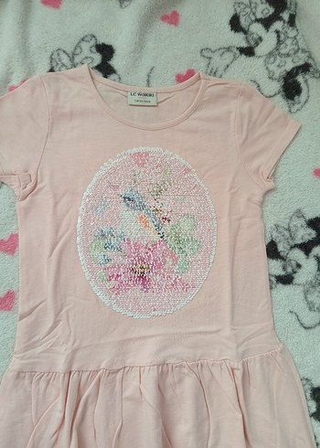 LC Waikiki 7-8 Yaş Elbise Payetli