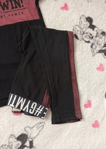 6 Yaş Beden 5-6 Yaş Spor Takim Tshirt Tayt Atlet
