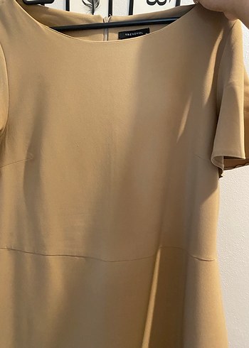 Bej Fırfırlı Midi Hamile Eteği - Görsel 2