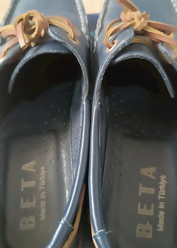 Mavi Deri Erkek Günlük Dolgu Topuk Ayakkabı - Görsel 5