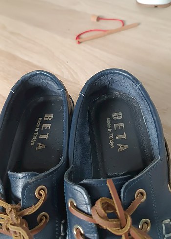 Mavi Deri Erkek Günlük Dolgu Topuk Ayakkabı - Görsel 3