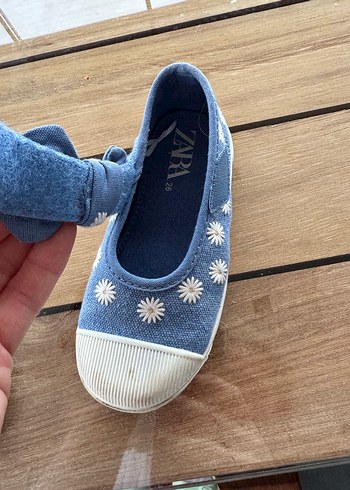 Zara kız Çocuk Mavi babet 26 numara - Görsel 3