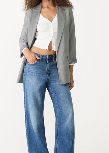 Stradivarius gri blazer ceket S beden