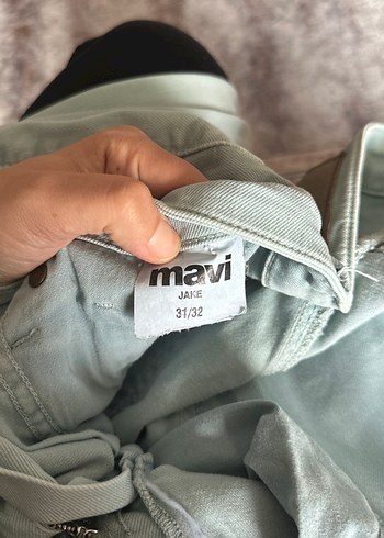 31 Beden gri Renk Regular Fit Denim Erkek Pantolon