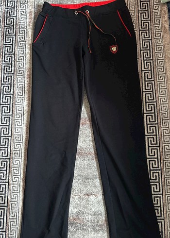 Kadın Siyah ipli Regular Fit Eşofman