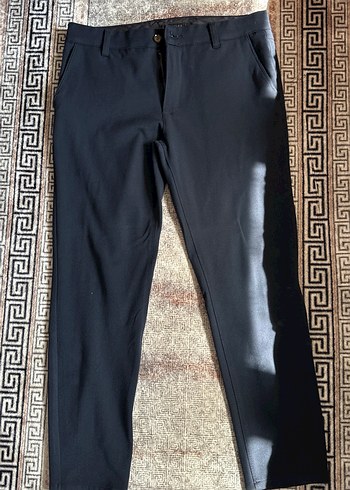 Erkek Lacivert Kemerli Regular Fit Pantolon