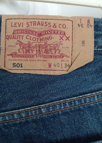 Levis Klasik Mavi Denim Jean