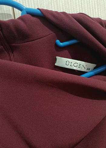 Düğmeli Mürdüm tesettür ikili takım - Görsel 4