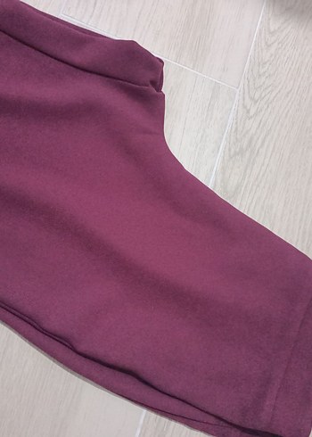 Düğmeli Mürdüm tesettür ikili takım - Görsel 6