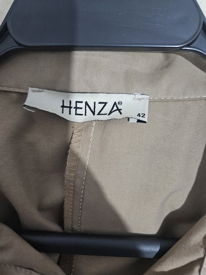 Bej Kadın Kuşaklı Uzun Trençkot - Görsel 3