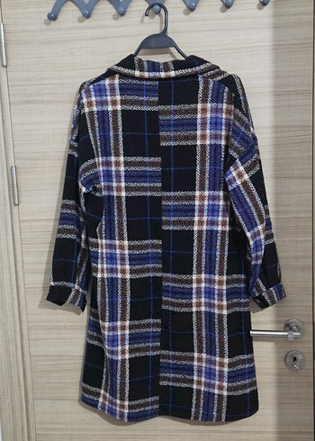 Düğmeli Uzun Kollu Kadın Gömlek Elbise - Görsel 2