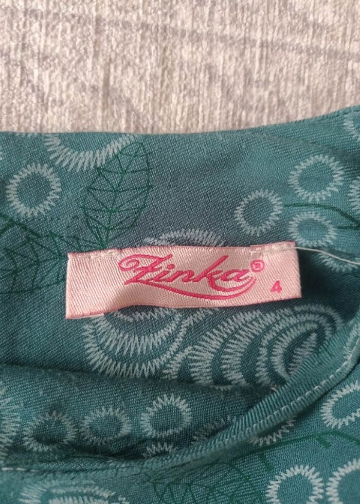 Elbise su yeşili günlük tesettür - Görsel 2