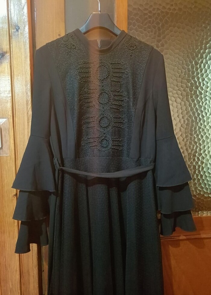 Siyah abiye elbise - Görsel 3