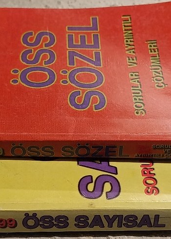 1981-1999 ÖSS Sayısal ve Sözel Soru Kitapları - Görsel 3