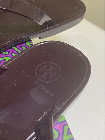 41 Beden mor Renk Tory Burch hiç giyilmedi sıfır terlik