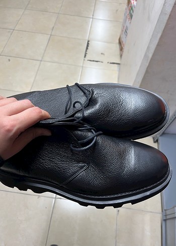Siyah Erkek deri bot orijinal inci - Görsel 2