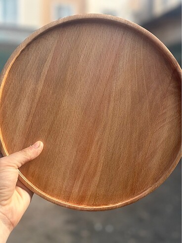 Ahşap sunum tabağı 24 cm